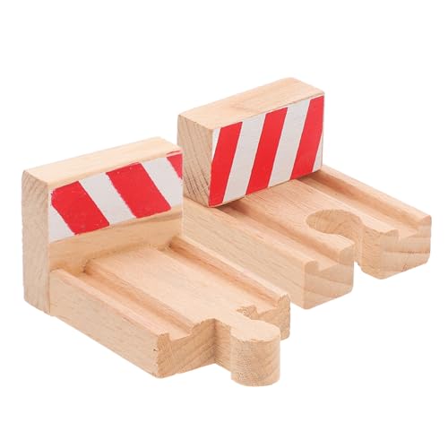 ibasenice 2 Stücke Holz Zug Spielzeug Zubehör Eisenbahn Tracks Set Stop Track für Jungen und Mädchen ibasenice 2 Stücke Holz Zug Spielzeug Zubehör Eisenbahn Tracks Set Stop Track für Jungen und Mädchen von ibasenice