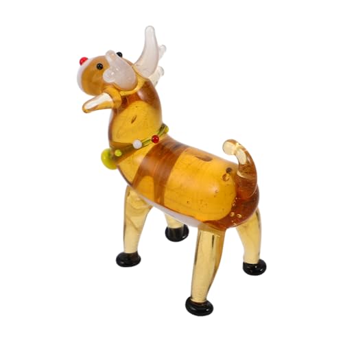 ibasenice Glas Elch Figur Spielzeug Weihnachten Ornament für Home Office Tisch Dekorationen ibasenice Glas Elch Figur Spielzeug Weihnachten Ornament für Home Office Tisch Dekorationen von ibasenice