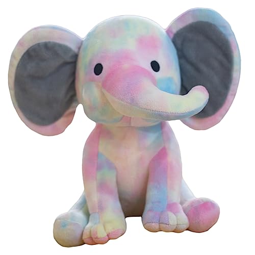 ibasenice Elefanten Puppe Tierische Puppenverzierung Reisespielzeug Geschmeidige Babypuppe Beruhigungspuppe Für Neugeborene -plüschpuppe Pp Baumwolle Colorful von ibasenice