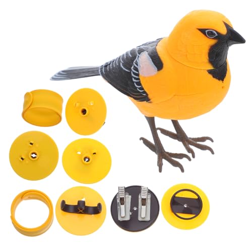 ibasenice Elektrisch Singender, Zwitschernder Vogel: Elektrisches Tierfigurenspielzeug Aus Kunststoff – Imitiert Vogelgeräusche – Interaktives Spielzeug von ibasenice