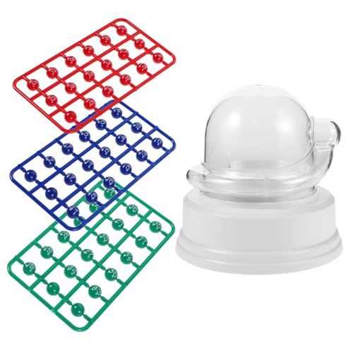 ibasenice Elektrische Mini Bingo Maschine Tragbare Lotto Ballmaschine mit Bunten Bingo Spielbällen Leicht Kompakt für Party Geburtstag Familienfeier Einfach zu Bedienen Realistisches von ibasenice
