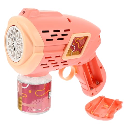 ibasenice Elektrische Seifenblasenmaschine Tragbarer Bubble Blower Automatischer Blasenmacher aus Sicherem Kunststoff Batteriebetrieben für Sommerparty und Outdoor Spiel von ibasenice