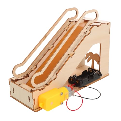 ibasenice Elektrischer Holzpuzzle Escalator DIY Bausatz Stem Wissenschaftsprojekt für Kreatives Lernspielzeug aus Natürlichem Holz Sicherer Mechanischer Modellbausatz für Schul und ibasenice Elektrischer Holzpuzzle Escalator DIY Bausatz Stem Wissenschaftsprojekt für Kreatives Lernspielzeug aus Natürlichem Holz Sicherer Mechanischer Modellbausatz für Schul und von ibasenice