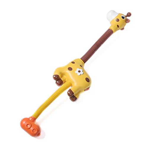ibasenice Elektrisches Giraffen Badespielzeug Duschkopf Spritzfunktion Wasserspielzeug für Kleinkinder Pool und Badewanne Kindersicheres Kunststoff Design Wasserstrahlender Bade Sprinkler von ibasenice