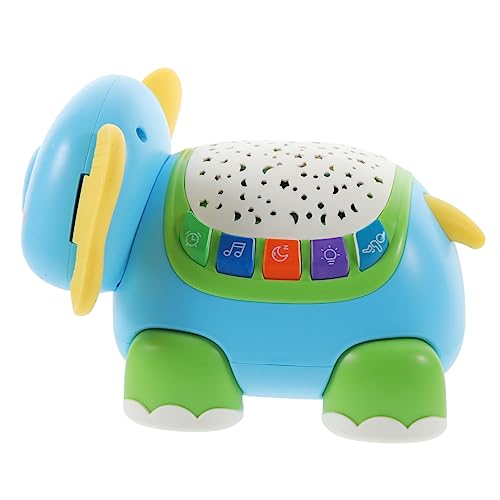 ibasenice Elektronisches Krabbelspielzeug mit Sternenlichtprojektion Lernspielzeug für Junge Mädchen Elefantenfigur zur Krabbelanleitung Interaktives Sensorikspielzeug für Kleinkinder für von ibasenice
