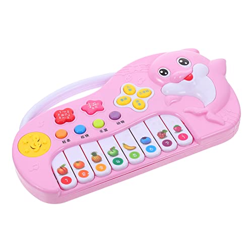 ibasenice Elektronisches Orgelspielzeug Für Musikinstrumente Bildungsspielzeug Cartoon-Instrument- Trainingsspielzeug Für Elektronische Instrumente Musikspielzeug Rosa Abs von ibasenice