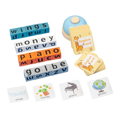 ibasenice Englisches Lernspielzeug für Alphabet Buchstabenblöcke und Karten Interaktives Rechtschreibspiel für Frühe Sprachförderung Fördert Familienzusammenhalt und Spielerisches Lernen ibasenice Englisches Lernspielzeug für Alphabet Buchstabenblöcke und Karten Interaktives Rechtschreibspiel für Frühe Sprachförderung Fördert Familienzusammenhalt und Spielerisches Lernen von ibasenice