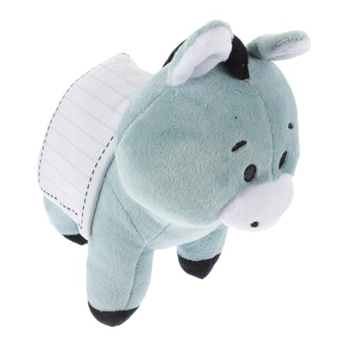 ibasenice Esel Stofftier Kuscheltier süßes Kuscheltier Niedliches Stofftier Stuffed Soft Toys Plush tierisches Plüschtier tragbarer ausgestopfter Esel Esel-Schmuck PP Baumwolle von ibasenice