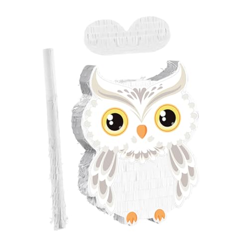 ibasenice Eulen Piñata Tier Design mit und Augenbinde Robust für Kindergeburtstag Halloween Weihnachten Dschungel Themen Partyspiel Candy Füllung für Jungen und Mädchen von ibasenice