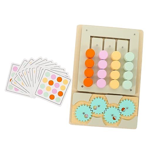 ibasenice Farbenfrohes Montessori Holzspielzeug Farben Sortierbrett für Leichtes Tragbares Lernspielzeug Farberkennung und Feinmotorik Pädagogisches für Jungen und Mädchen von ibasenice