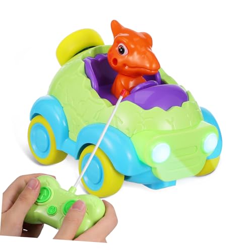 ibasenice Ferngesteuertes Dinosaurier Auto Robustes Motorikspielzeug mit Licht und Sound für Vielseitig Einsetzbar Geburtstagsgeschenk für Jungen und Mädchen von Jahren von ibasenice