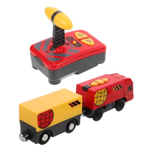 ibasenice Fernsteuerbare Elektrische Spielzeugzug für Kreatives mit Rotes Design Fördert Fantasie und Motorik für Jungen von ibasenice