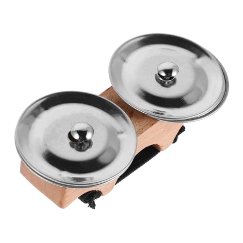 ibasenice Handgehaltenes Schlaginstrument – mini-Tamburin Mit Fingerbecken Aus Holz Für Tanz Party Und Musikübungen ibasenice Handgehaltenes Schlaginstrument – mini-Tamburin Mit Fingerbecken Aus Holz Für Tanz Party Und Musikübungen von ibasenice