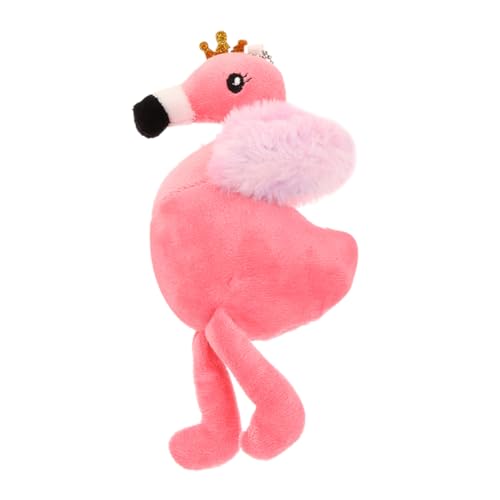 ibasenice Flamingo Plüschspielzeug Vogelspielzeug realistisches Vogelplüschtier Flamingo interaktives Kuscheltier Sittich Stofftier lustige Plüschtiere Kurzplüsch von ibasenice