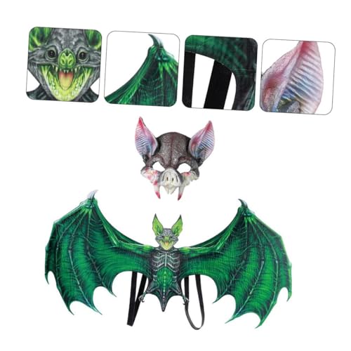 ibasenice Fledermaus Kostüm Mit Maske Und Flügeln Für Halloween Feiern Kreatives Vampir Outfit Für Erwachsene Für Karneval Cosplay Maskenbälle Und Mehr von ibasenice
