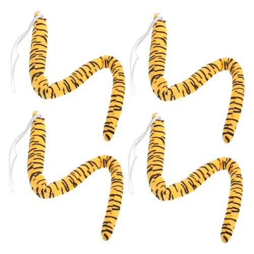 ibasenice Fluffiger Tiger Kurzplüsch Tierkostüm Accessoire Cosplay Party Halloween Wiederverwendbar Komfortabel Leicht Passend Vielseitig von ibasenice