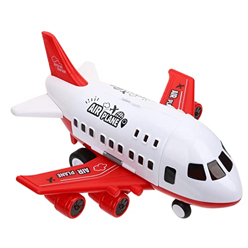 ibasenice Flugzeug Kleinkind Spielzeugflugzeuge für flugspielzeug Flugzeuge- für Airplane Toy -Lernspielzeug Flugzeugmodellspielzeug Plastik rot von ibasenice