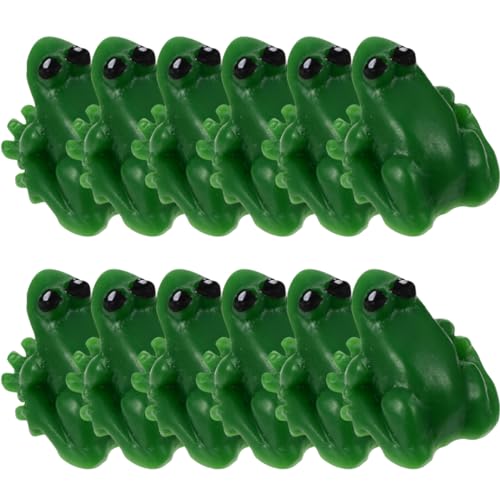 ibasenice Frosch Aus Harz Kleiner Frosch Figur Winzig Häuser Miniatur Mini-laubfrösche Meerestiere Kleine Tiere Harzfrösche Für Springbrunnen Kleine Harzfrösche Green von ibasenice