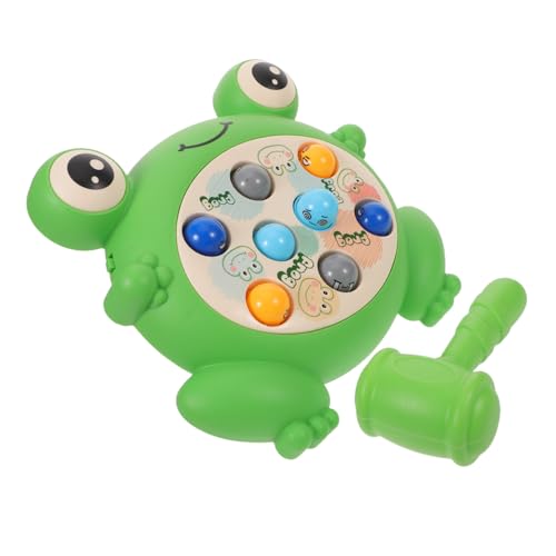 ibasenice Froschspiel Hammer Kunststoff für Kleinkinder Montessori-inspiriertes Lernspiel Denkvermögen und Hand-Auge-koordination Interaktives Eltern-Junge Mädchen Tischspiel für Zuhause und von ibasenice