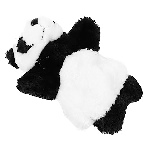 ibasenice Früherziehung Plüschtier Riesenpanda Requisiten Süße Puppe Handpuppe Babypuppe Kinderspielzeug Kinderpuppen Dekoratives Handpuppenspielzeug DIY Handspielzeug Stoff von ibasenice