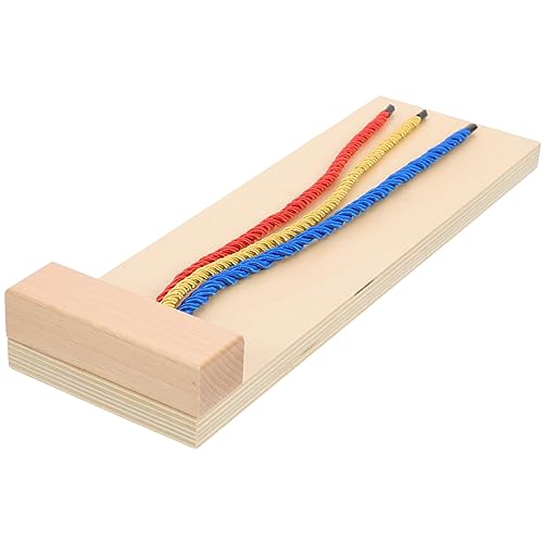ibasenice Geflochtenes Übungsspielzeug Flechtspielzeug Für Mädchen Zum Flechten Von Haaren Aus Holz Haarflechtspielzeug Lustiges Lernspiel Frühpädagogisches Hölzern von ibasenice