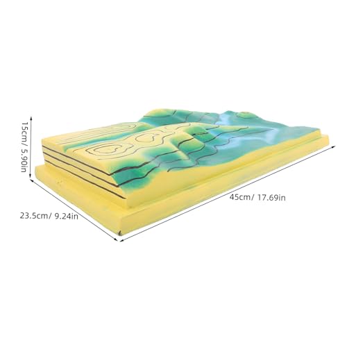 ibasenice Geländemodell mit Konturlinien aus Kunststoff Topografisches Terrain-Modell für Schüler Geografie-lehrmittel für Unterricht Homeschooling und Klassenzimmerdemonstration von ibasenice