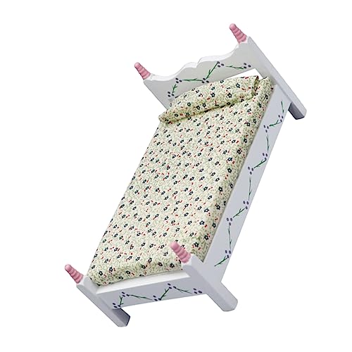 ibasenice Gemaltes Einzelbett Mit Blumen Mini- Schlafzimmerzubehör Miniaturbett Für Puppenhaus Miniaturmöbel Miniatur-einzelbett Puppenmöbel Mini-hausbett Minibett Puppenbett Holz ibasenice Gemaltes Einzelbett Mit Blumen Mini- Schlafzimmerzubehör Miniaturbett Für Puppenhaus Miniaturmöbel Miniatur-einzelbett Puppenmöbel Mini-hausbett Minibett Puppenbett Holz von ibasenice