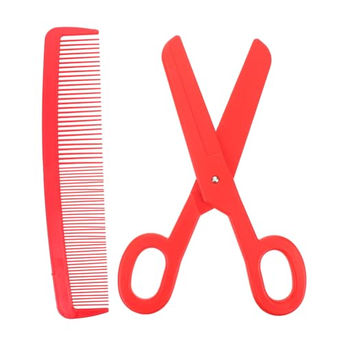 ibasenice Riesenkamm-streich Und Jumbo-clownkamm Mit Großer Plastikscheren-Requisite Für Karnevalskostüme Und Cosplay Übergroße Partydekorationen Für Zirkusbühne Und Halloween von ibasenice