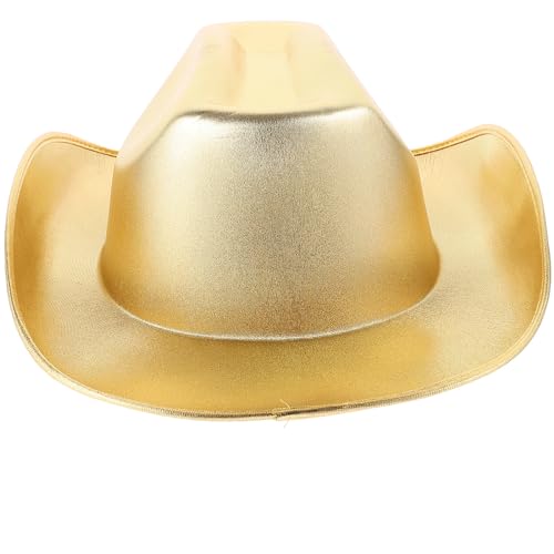 ibasenice Glitzernder Cowboyhut für Damen und Herren Westernhut mit Breiter Krempe und Funkelndem Finish Ideal für Partys Karneval und Kostüme Cowboyhut Prop und Accessoire von ibasenice