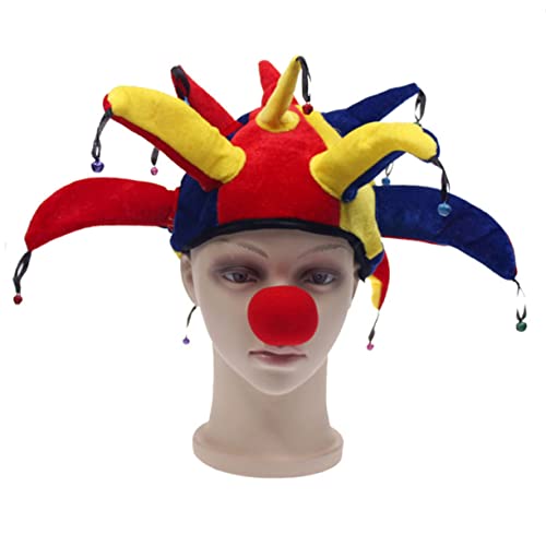 ibasenice Glocken Clown Hut Für Karneval Und Cosplay Bunte Mütze Mit Spassnase Für Bühnenaufführungen Und Festlichkeiten Perfekte Kostüm Accessoires Für Festivals Und Partys ibasenice Glocken Clown Hut Für Karneval Und Cosplay Bunte Mütze Mit Spassnase Für Bühnenaufführungen Und Festlichkeiten Perfekte Kostüm Accessoires Für Festivals Und Partys von ibasenice