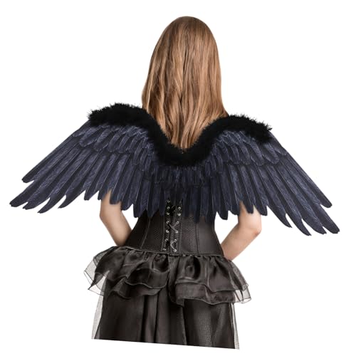 ibasenice Große Engel Flügel Kostüm Requisiten für Karneval Halloween und Cosplay Schwarze Dekorative für Mottopartys Leicht und Auffällig für Mädchen ibasenice Große Engel Flügel Kostüm Requisiten für Karneval Halloween und Cosplay Schwarze Dekorative für Mottopartys Leicht und Auffällig für Mädchen von ibasenice