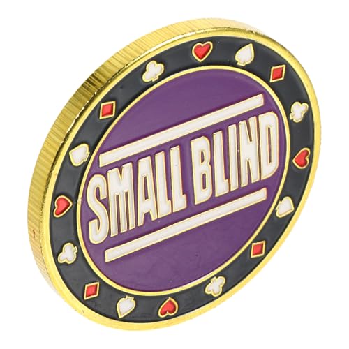 ibasenice Große Und Kleine Blinds Pokerkarten Poker Tokens Neuartige Poker Marker Poker Chip Halter Spiel Marker Aus Metall Spiel Tokens Doppelseitige Spiel Marker Poker Zubehör von ibasenice