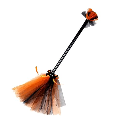 ibasenice Halloween-Besen-Requisiten Hexenbesen Kostümzubehör Zauberbesen für Halloween Halloween-Kostümzubehör drinnen Kostüme Cosplay-Partybevorzugung Hexenbesen für Halloween von ibasenice