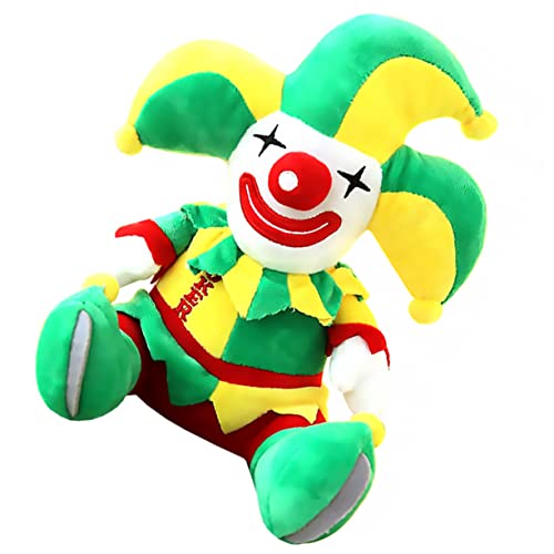ibasenice Halloween Clown Deko Plüschfigur Niedlich Kurzplüsch PP Baumwolle Wohnzimmer Schlafzimmer Tischdeko Karneval Party von ibasenice