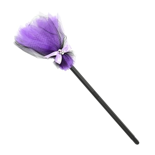 ibasenice Halloween Cosplay Hexenbesen Robustem Material und Realistisch für Halloween Party Bühnenauftritte und Gruselige Dekoration Hexenbesen für Erwachsene von ibasenice