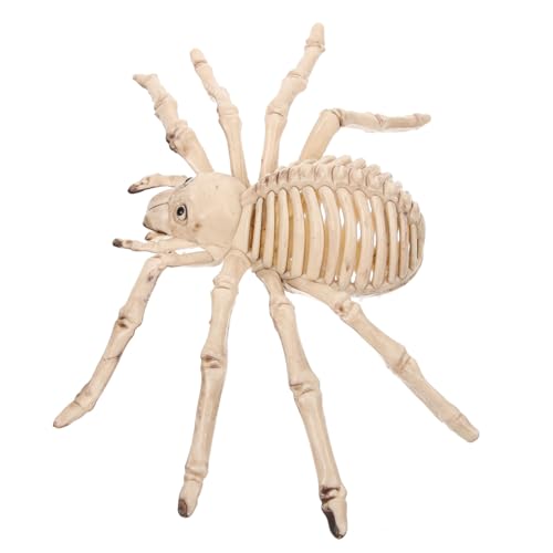 ibasenice Halloween Deko Spinnen Skelett Beige Realistische Tier Halloween Party Deko Gruselige Spinnen Knochen Langlebig und Detailreich Zufällige Farbe Zufällige Farbe von ibasenice
