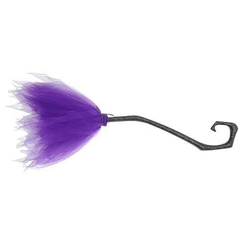 ibasenice Halloween Dekoration Bekleidung Kunststoff Mesh Halloween Besen Besen Requisiten von ibasenice