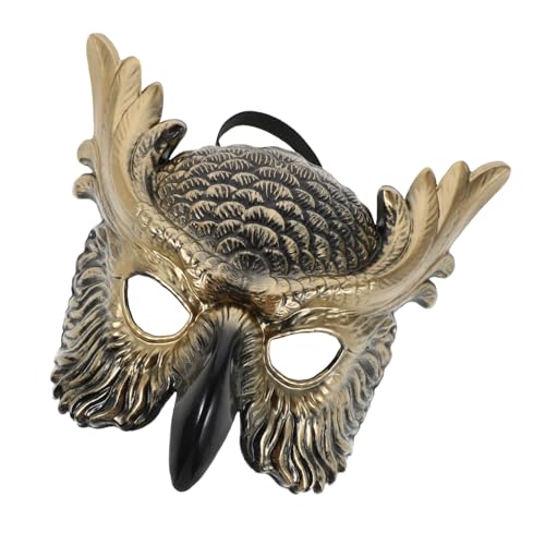 ibasenice Halloween Eulenmaske Kunststoff Halbgesichtsmaske mit Realistischem Design für Erwachsene Leichtes Party-cosplay Zubehör für Karneval Maskenball und Halloween-festlichkeiten ibasenice Halloween Eulenmaske Kunststoff Halbgesichtsmaske mit Realistischem Design für Erwachsene Leichtes Party-cosplay Zubehör für Karneval Maskenball und Halloween-festlichkeiten von ibasenice