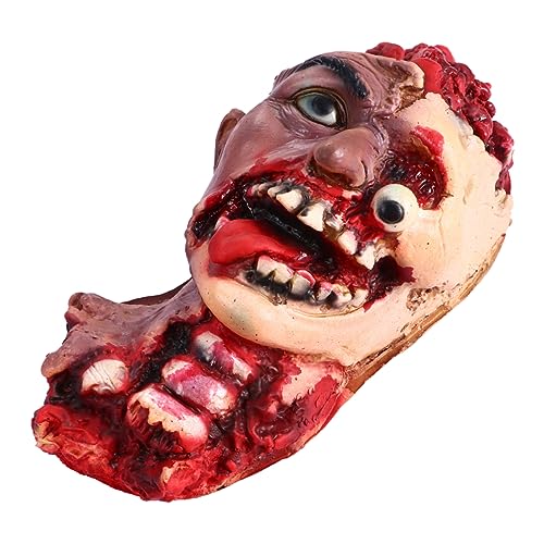 ibasenice Halloween- Halloween Fake Blood Halloween Horror Halloween-Augäpfel gefälschter abgetrennter Kopf Zombie schrecklicher falscher Kopf Halloween-Kopf-Requisite Emulsion von ibasenice