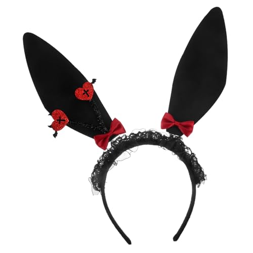 ibasenice Halloween-Hasenohren halloween haarreif halloween headband Fasching Haarband Kopfdekoration Stirnband Kostüme Haarreifen für Mädchen flauschige Kaninchenkopfbedeckung gefühlt Black ibasenice Halloween-Hasenohren halloween haarreif halloween headband Fasching Haarband Kopfdekoration Stirnband Kostüme Haarreifen für Mädchen flauschige Kaninchenkopfbedeckung gefühlt Black von ibasenice