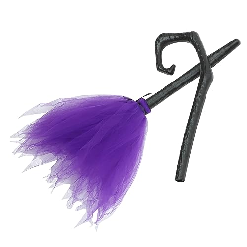 ibasenice Halloween Hexenbesen Aus Kunststoff Halloween Besen Requisiten Netz Halloween Hexenbesen Für Dekoration Halloween Hexenkostüm von ibasenice