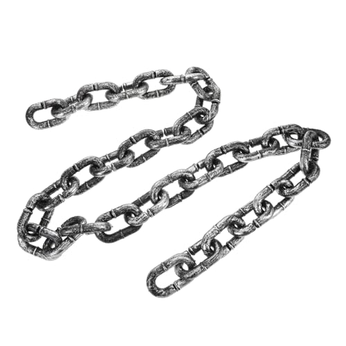 ibasenice Halloween Kunststoffkette Leichte Flexible Kunststoff Gefängniskette als Gruseliges Halloween Kostümzubehör für Piraten und Gefangenenoutfits für Haunted House Dekoration und Party von ibasenice