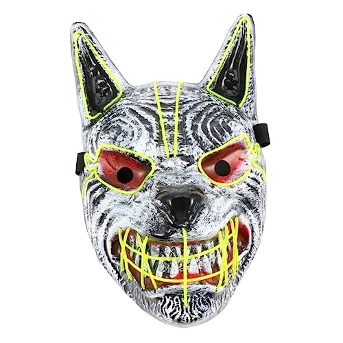 ibasenice Halloween Maske Halloween Gruselige LED Realistisch Cosplay Gruseliges Halloween Design Lustige Masken Schreckliche Maske Zombie Scray Schlachtung Zu Halloween ibasenice Halloween Maske Halloween Gruselige LED Realistisch Cosplay Gruseliges Halloween Design Lustige Masken Schreckliche Maske Zombie Scray Schlachtung Zu Halloween von ibasenice