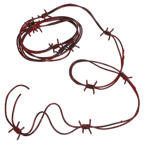 ibasenice Fake Barbed Wire Deko Für Halloween Party Realistische Stacheldraht Requisite Für Gruselige Atmosphäre Und Kreative Fotohintergründe Leicht Anzubringen ibasenice Fake Barbed Wire Deko Für Halloween Party Realistische Stacheldraht Requisite Für Gruselige Atmosphäre Und Kreative Fotohintergründe Leicht Anzubringen von ibasenice
