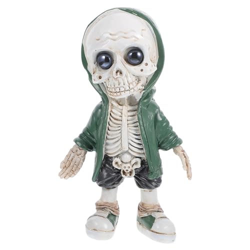 ibasenice Halloween Tischdecke Halloween Mini Ornamente Halloween Schädel Harz Figur von ibasenice