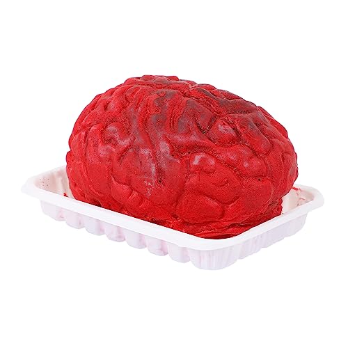 ibasenice Halloween-gehirn Halloween-kuchendeckel Streich Halloween-Aufkleber Für Halloween-bastelpapier Halloween-Dekoration Girlande Spukhaus Requisiten Gehirnstütze Tür Plastik von ibasenice