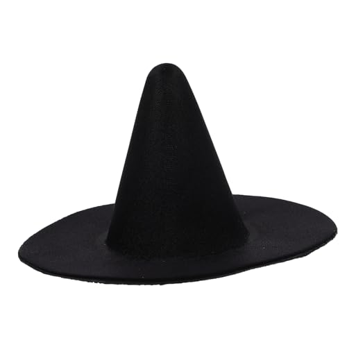 ibasenice Halloween-hexenhut Mini-hexenhut Zaubererhut Kleine Hexenhüte Hut Mit Breiter Krempe Eimerhüte Hasenmütze Quallenhut Hexenkostüm Für Hunde Cowgirlhut Aus Stroh Miniatur Stoff Black von ibasenice