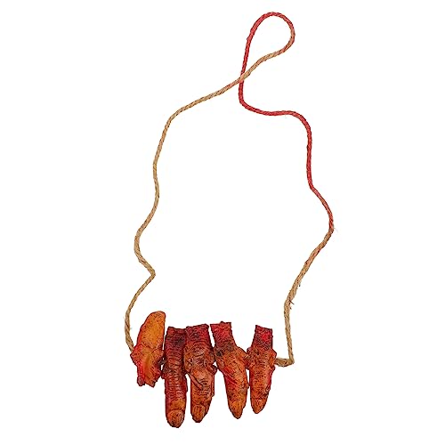 ibasenice Halloween mit gebrochenen Fingern Halloween-Dekorationen hängen Halloween hängendes Skelett Halloween Dekoartikel Halloween Horror Terror gebrochener Finger Requisite für Spukhaus von ibasenice