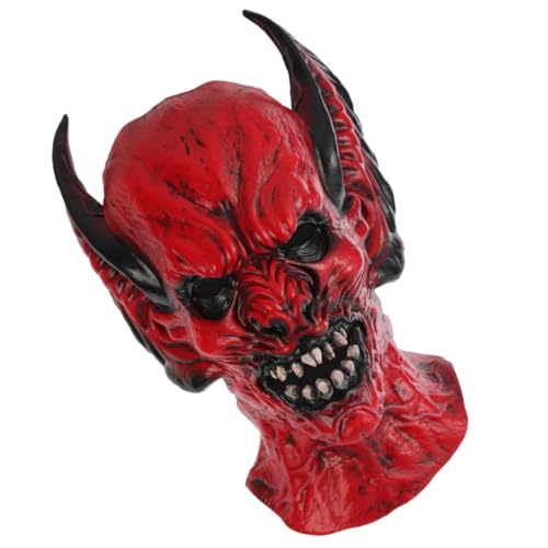 ibasenice Halloween-monstermasken Halloween-maskenverzierung Schmücken Realistische Menschliche Maske Maskerade Für Paare Halloween Gruselig Dinosauriermaske Dämonenmaske Requisiten Emulsion von ibasenice