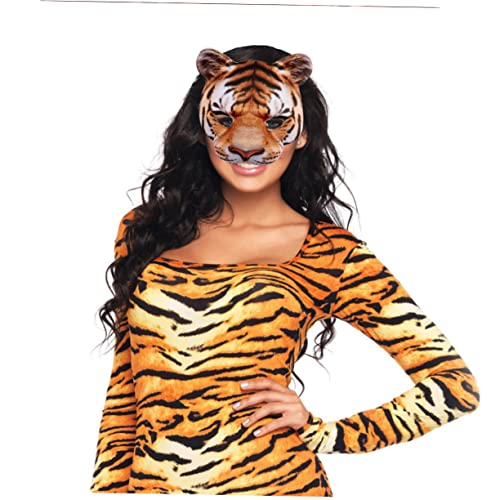 ibasenice Halloween-requisite Tiger Maske Kostümmaske Abschlussball Kleidung von ibasenice